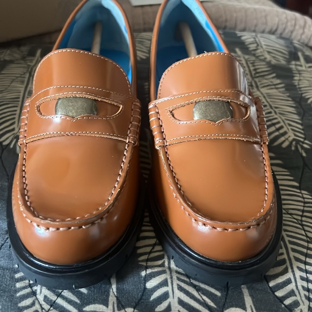 Free People NWT Liv loafers. Size 37. Coral Fusion. - Picture 4 of 5
